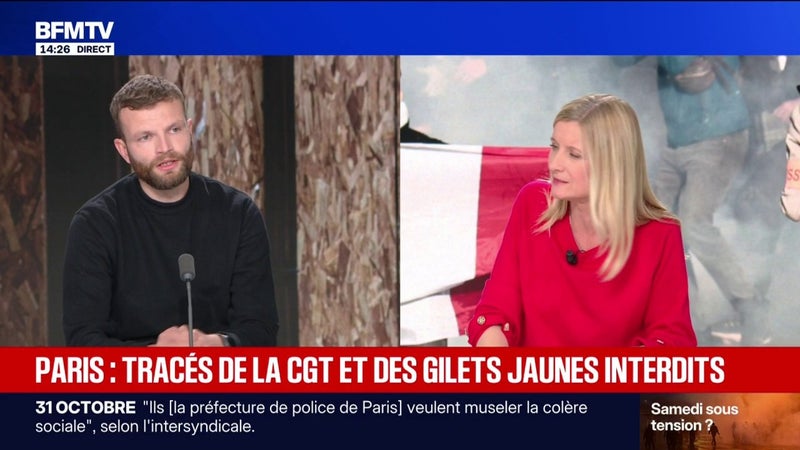 Manifestation du 31 octobre: "Si le recours est rejeté, le départ sera porte de Bagnolet", affirme Aurélien Boudon, secrétaire national de l'Union syndicale Solidaires