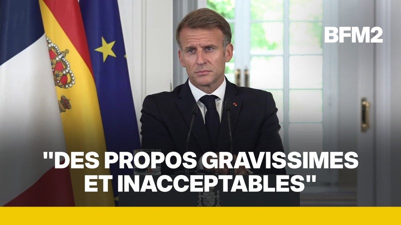 Blocage de lycées, propos attribués à Jordan Bardella: Emmanuel Macron réagit