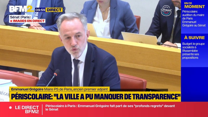 Scandale du périscolaire: "Oui, il y a des failles collectives", déclare le maire de Paris, Emmanuel Grégoire