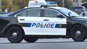 Une voiture de police aux États-Unis - Image d'illustration 