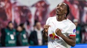 Yan Diomandé lors du match Leipzig-Hoffenheim (5-0, Bundesliga), le 20 mars 2026