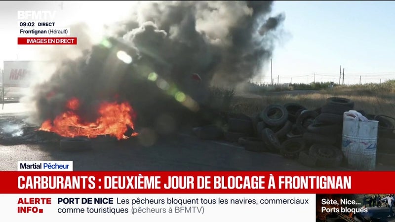 Dépôt pétrolier bloqué à Frontignan: "On veut des réponses de suite, on ne veut pas de promesses", martèle ce pêcheur