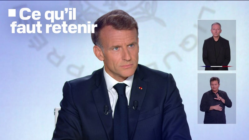 Menace russe, prix des carburants, présidentielle: ce qu’il faut retenir de l’interview d’Emmanuel Macron