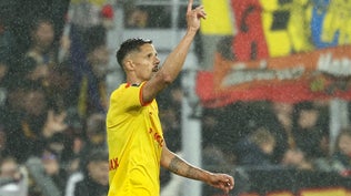 Florian Sotoca buteur pour le RC Lens, 9 octobre 2026