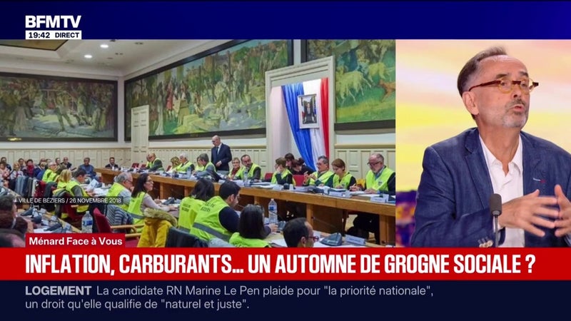 Recours au référendum: "Pour débloquer des situations, peut-être qu'on y arrivera mieux?", s'interroge Bruno Jeudy, éditorialiste politique BFMTV, face à Robert Ménard, maire DVD de Béziers
