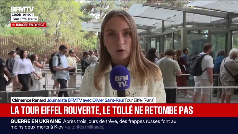 La tour Eiffel rouvre après la grève pour protester contre la mise à l'écart du personnel féminin lors d'une visite
