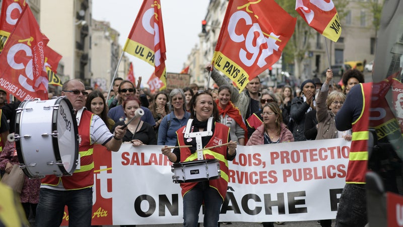 Appel à la grève: plusieurs manifestations prévues en Loire-Atlantique à l'appel de l'ensemble des syndicats