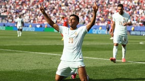 Désiré Doué buteur pour l'équipe de France en phase de groupes de la Coupe du monde, 26 juin 2026