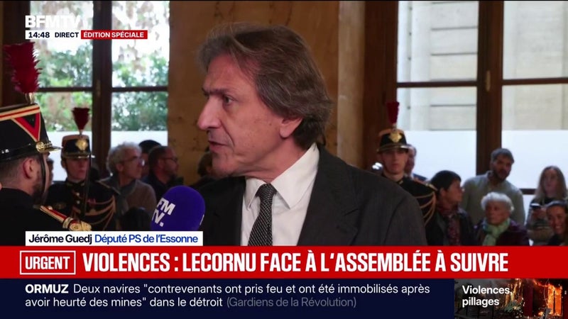 Maintien de l'ordre après le 17 octobre: "Si les couvre-feux sont efficaces, alors il faut les maintenir aussi longtemps que nécessaire", estime Jérôme Guedj (PS)