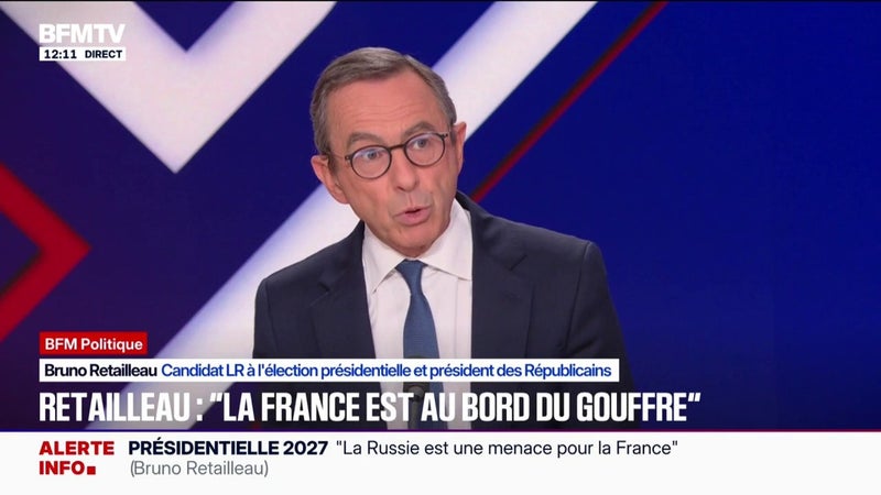 Tensions entre Marine Le Pen et Jordan Bardella: Bruno Retailleau, candidat LR à l'élection présidentielle, estime que la "débardellisation" du RN "a commencé"