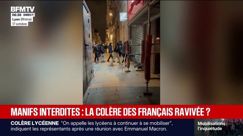 Manifestations du 24 octobre: la crainte des cortèges sauvages à Lyon après l'interdiction de rassemblements dans le centre-ville