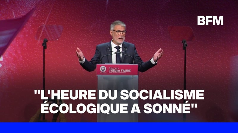 Olivier Faure, premier secrétaire du PS, s'exprimait aux universités d'été du Parti socialiste