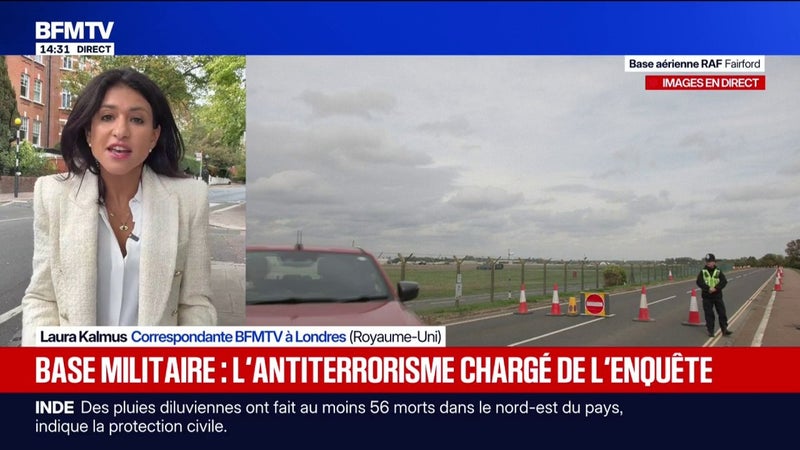 "Incident majeur" près d'une base utilisée par l'US Air Force en Angleterre: la police confirme l'arrestation de plusieurs hommes