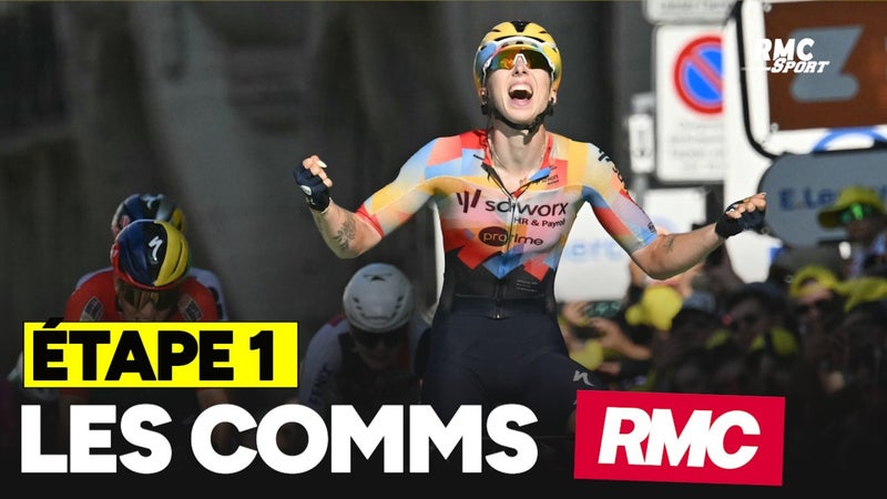Tour de France F E1 Lorena Wiebes s impsoe pour la 1ere etape Comms RMC 2327780