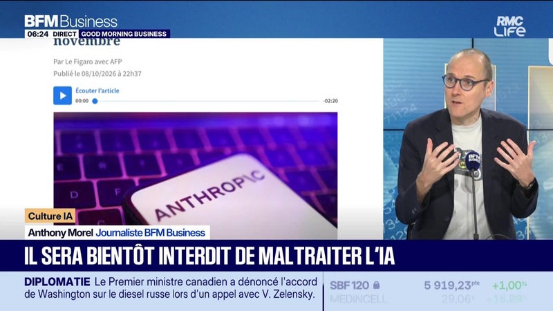 Culture IA : Il sera bientôt interdit de maltraiter l'IA, par Anthony Morel - 12/10