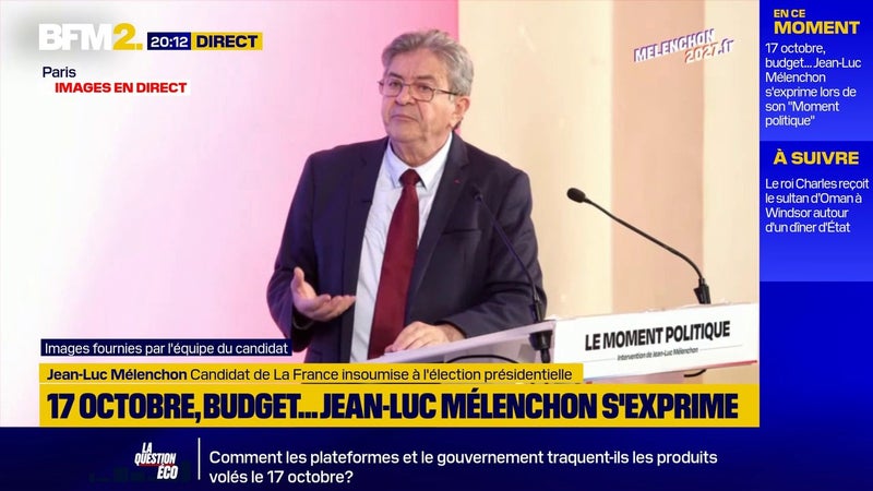 "C'est incroyable de se comporter comme ça": Jean-Luc Mélenchon déplore le comportement de Sébastien Lecornu envers Mathilde Panot