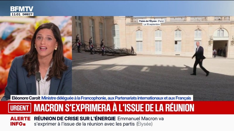 Réunion à l'Élysée: "La situation est extrêmement grave sur le plan international", assure Éléonore Caroit, ministre déléguée auprès du ministre des Affaires étrangères
