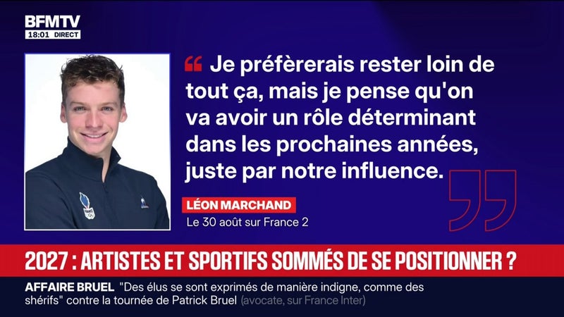 Léon Marchand critiqué pour avoir refusé de prendre position politiquement: "On ne s'attendait pas à une telle violence", déclare Cédric Callier, journaliste à Sport24 et au Figaro