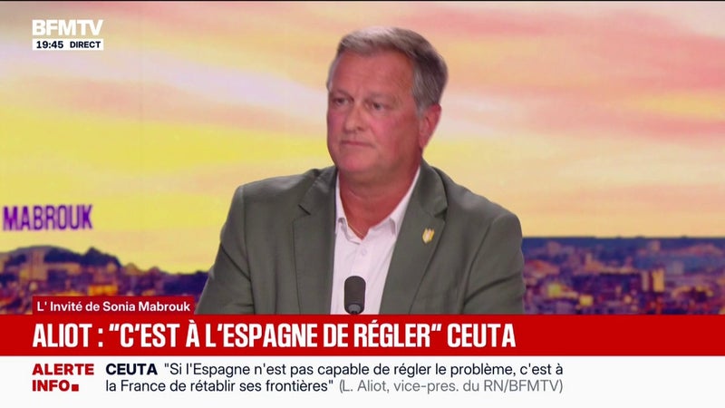 Crise migratoire à Ceuta: pour Louis Aliot, vice-président du RN, c'est à l'Espagne "de régler la situation"
