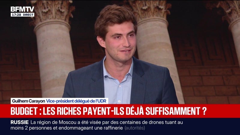 "On préférera toujours un budget imparfait à pas de budget du tout", estime Guilhem Carayon, vice-président délégué de l'UDR