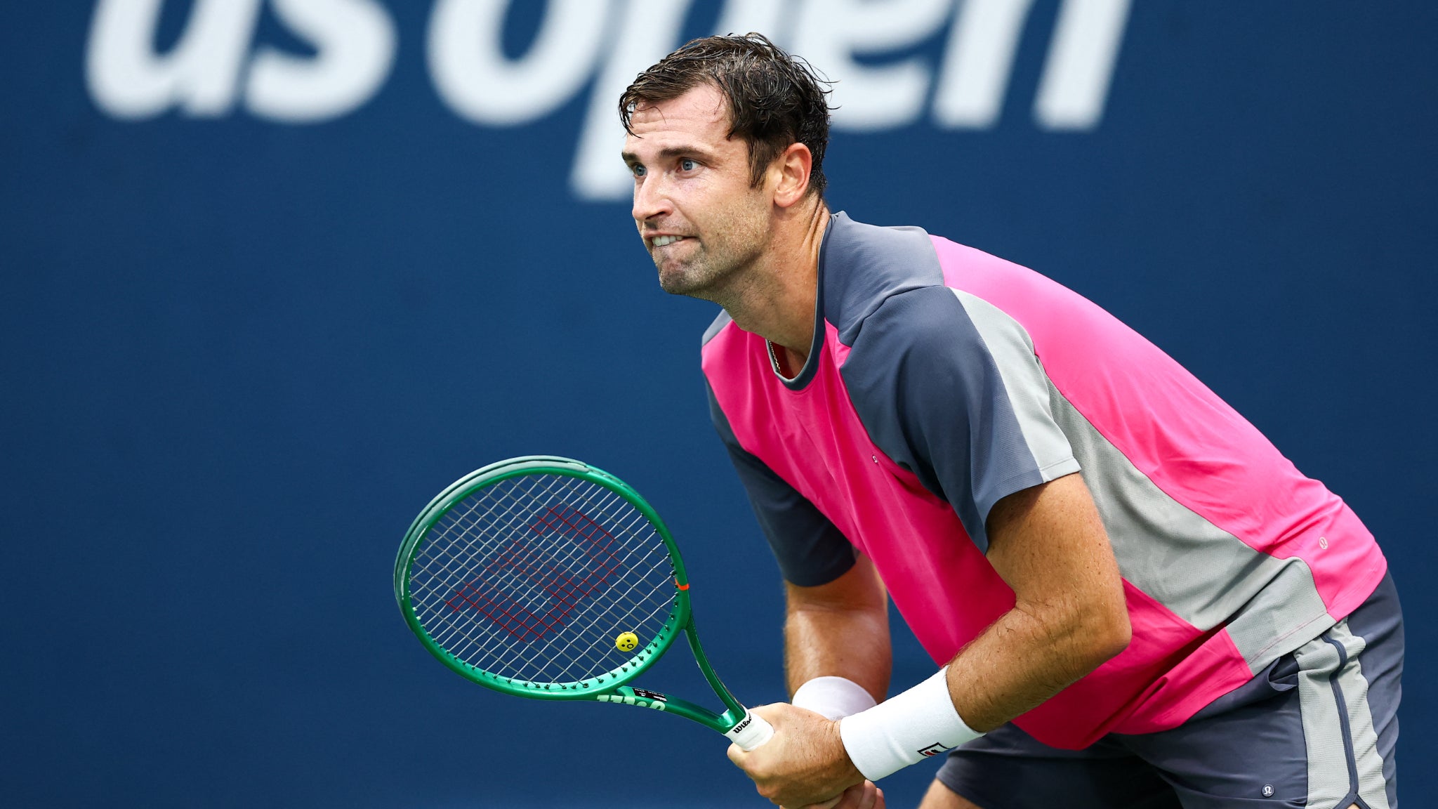 US Open: Halys interrompu par la pluie. sur balle de match