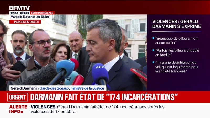 "Je fais toute confiance au ministre de l'Intérieur", affirme Gérald Darmanin, garde des Sceaux