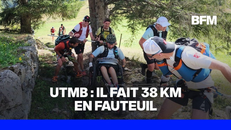 UTMB: rescapé du Bataclan, Pierre est le premier à faire la MCC, une course de 38 kilomètres, en fauteuil roulant