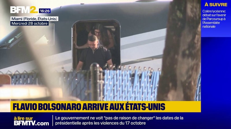 Après sa défaite à la présidentielle au Brésil, Flavio Bolsonaro a débarqué à Miami