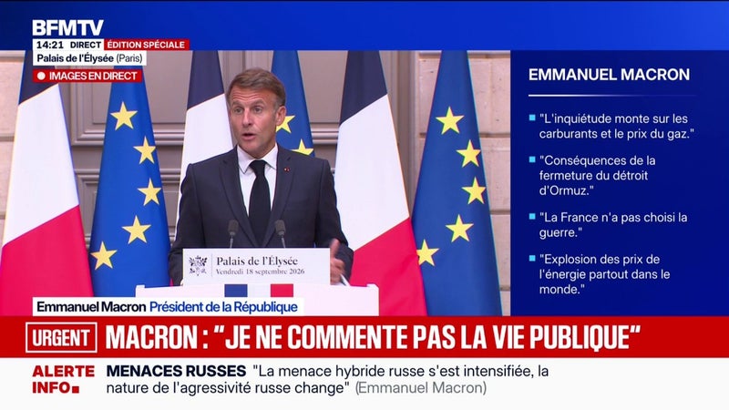 Crise du carburant: "Nous devons tous rester unis, la division nous rendra moins forts", lance Emmanuel Macron