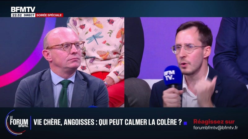 FORUM BFMTV - Colère sociale: l'échange entre Benoît Perrin, président de Contribuables associés, et François Boulo, ancien porte-parole des gilets jaunes de Rouen