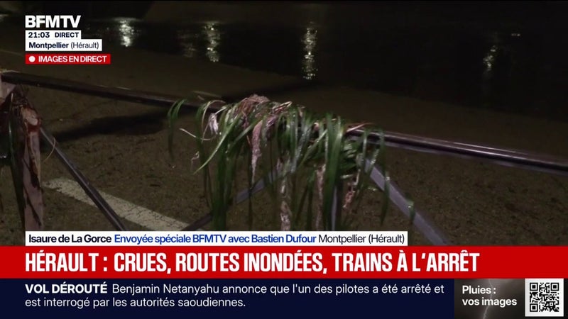 Après de très fortes précipitations, l'eau se retire à Montpellier