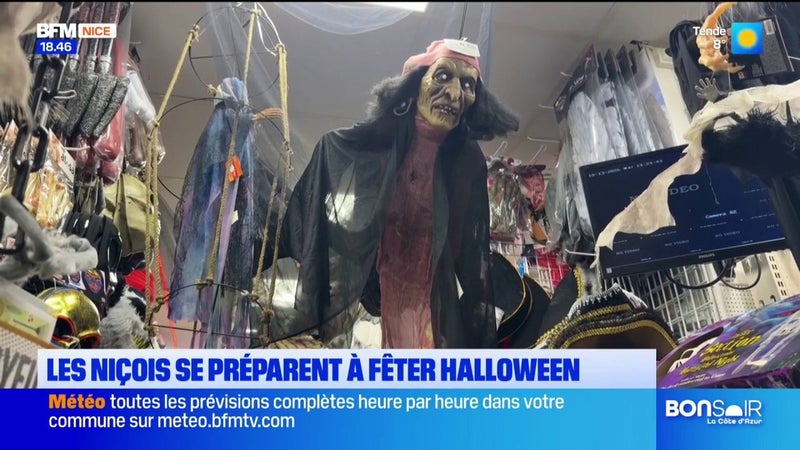 Les Niçois se préparent à fêter Halloween.