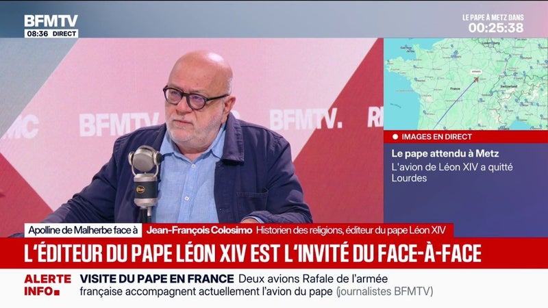 Visite du pape: "Il y une forme d'inquiétude pour Rome de voir la France être prise dans une campagne présidentielle très violente", pour l'historien des religions Jean-François Colosimo
