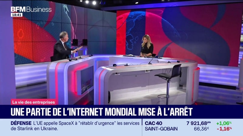 Une partie d'internet mondial mise à l'arrêt