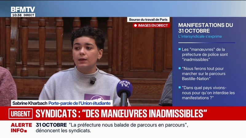 "On reste déterminés à marcher sur le parcours que nous avons déposé, celui de Bastille-Nation", souligne l'Unef