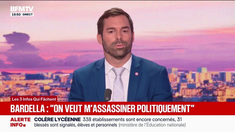 Plainte en diffamation de Jordan Bardella après des accusations d'écrits antisémites: "On parle sur du vent", estime Julien Odoul, député RN