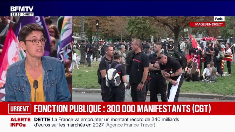 Marschall Truchot : Fonction publique, 300 000 manifestants (CGT) - 29/09