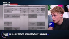 FORUM BFMTV - "On a des journées qui sont épuisantes": les lycéens détaillent Les lycéens détaillent les problématiques de leurs emplois du temps