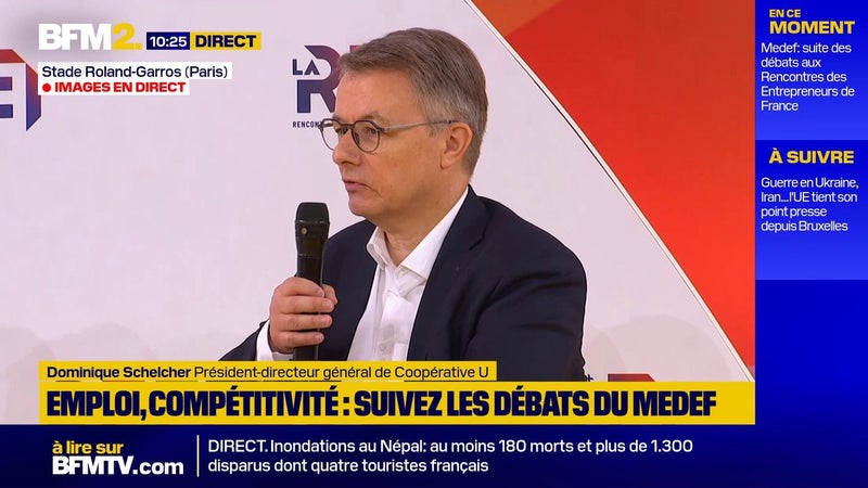 Dominique Schelcher (Coopérative U) assure qu'il est nécessaire de prendre "des décisions de fond"