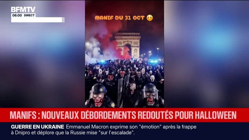 Sur les réseaux sociaux, les internautes appellent à venir manifester déguisé pour Halloween