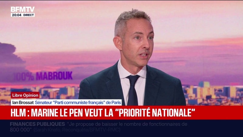 "Priorité nationale" pour le logement plaidée par le RN: "Il y a une obsession à classer les gens", estime Ian Brossat (PCF)