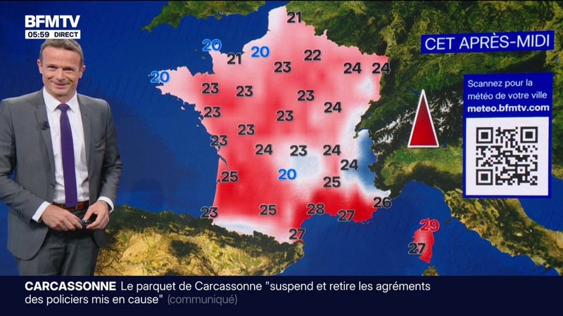 Des températures dans les moyennes de saison avec un temps sec... La météo de ce jeudi 10 septembre
