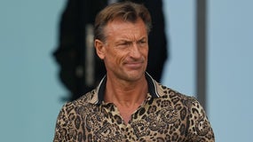 Hervé Renard en visite en Côte d'Ivoire pendant la CAN, le 24 janvier 2024
