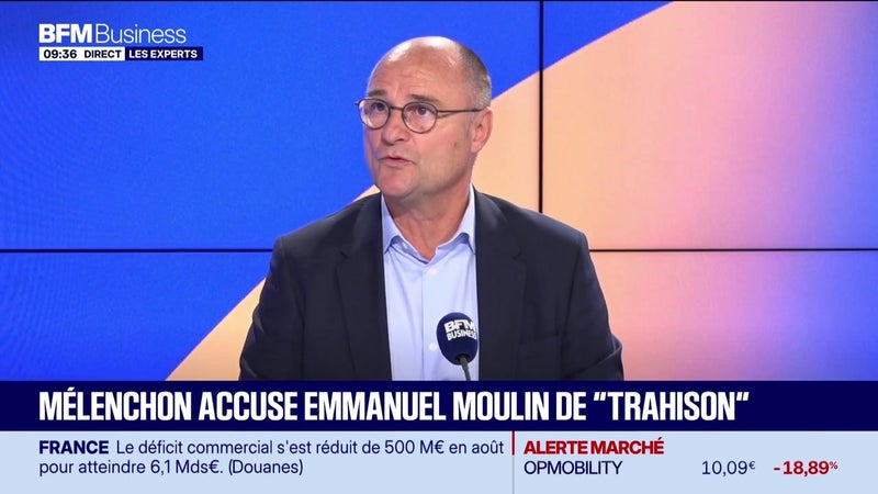Les Experts : Mélenchon accuse Emmanuel Moulin de "trahison" - 08/10