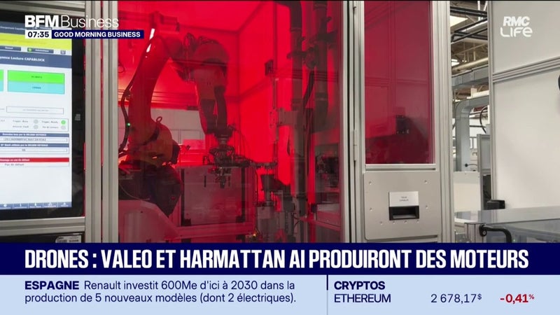 Drones : Valeo et Harmattan AI produiront des moteurs