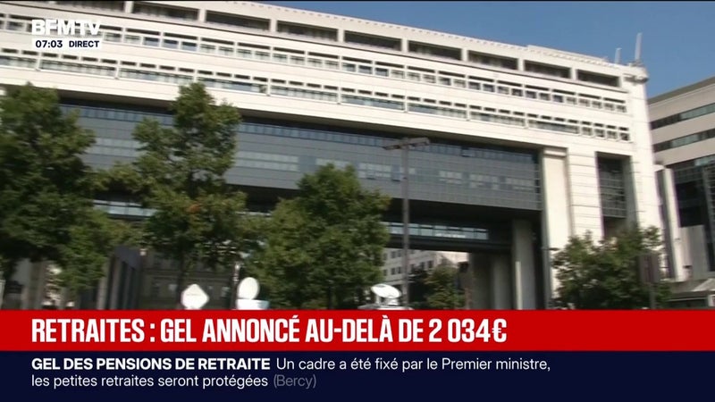 Un gel des pensions de retraite envisagé à partir de 2.034 euros par mois