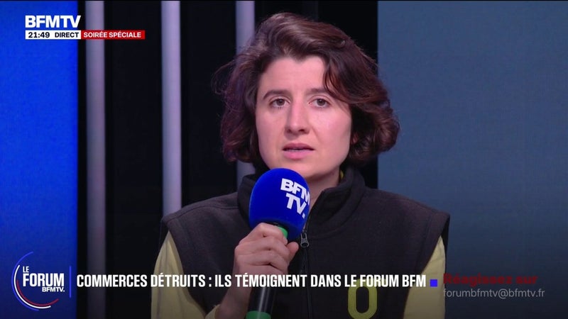 FORUM BFMTV - Violences le week-end du 17 octobre: "Ils ont tout pris", détaille Caroline, gérante du magasin "Je suis à vélo" à Paris