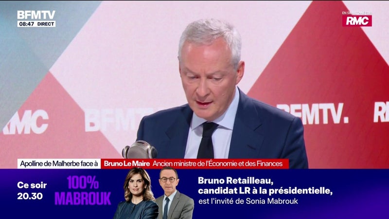 Présidentielle: “une élection où vont se confronter des visions de la société irréconciliables”, indique Bruno Le Maire