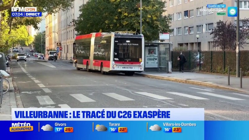 Le tracé du C26 exaspère les utilisateurs à Villeurbanne