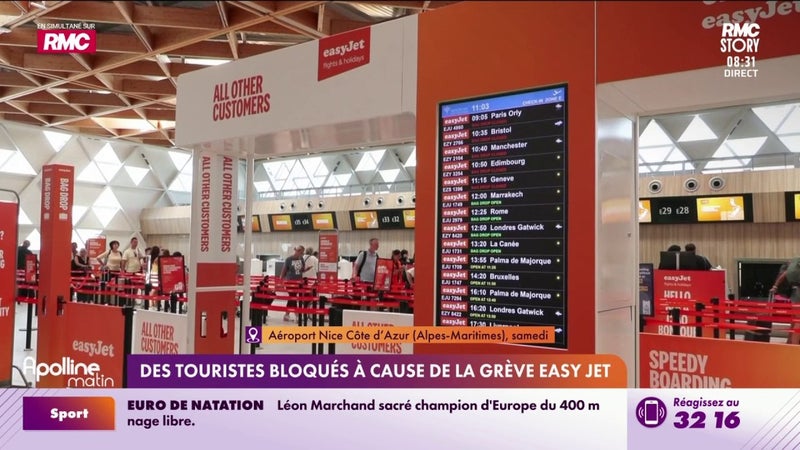 Des touristes bloqués à cause de la grève EasyJet
